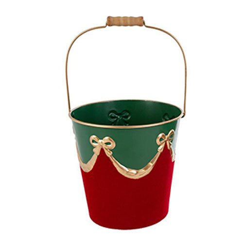 VASO METALLO ROSSO VELVET 20X19,5