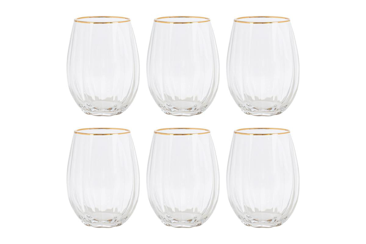 BICCHIERE 6 PZ FILO D'ORO 39201