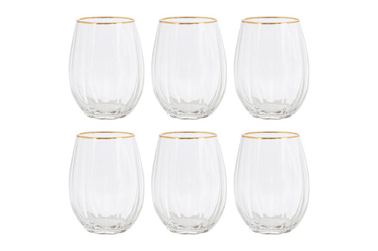 BICCHIERE 6 PZ FILO D'ORO 39201