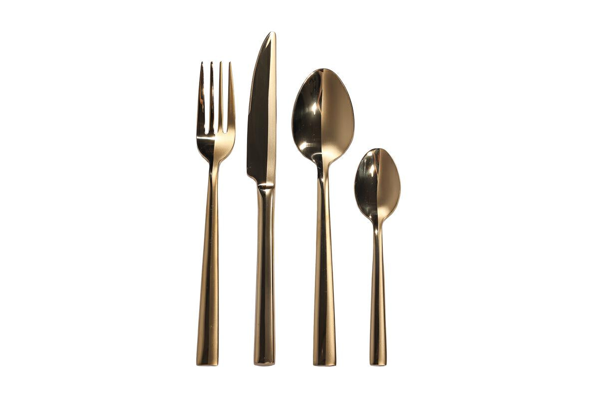 SERVIZIO POSATE 24 PZ IN ACCIAIO GOLD 37189