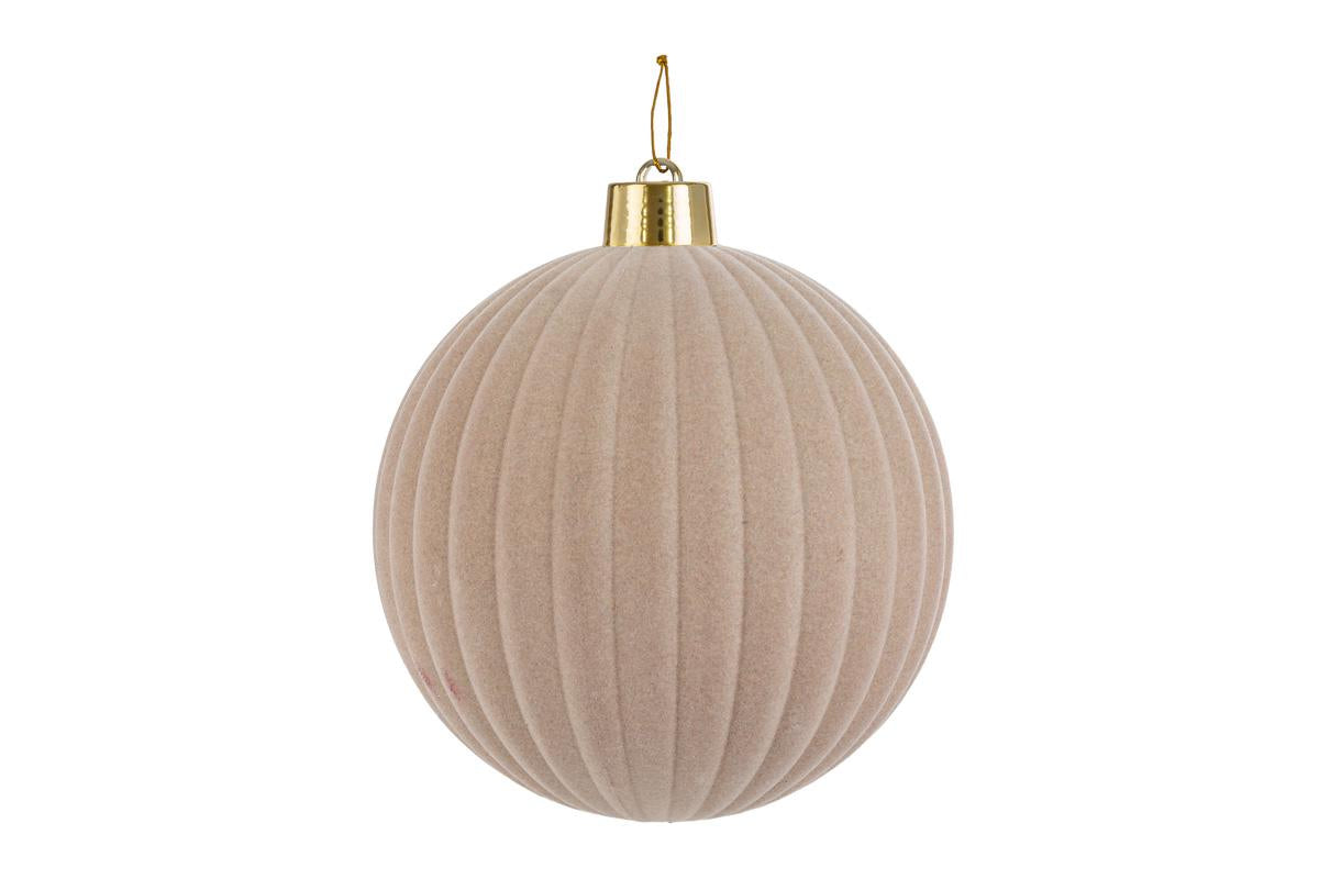 PALLINA PLASTICA VELLUTO "WATERMELON" DIAM.25 BEIGE 39579