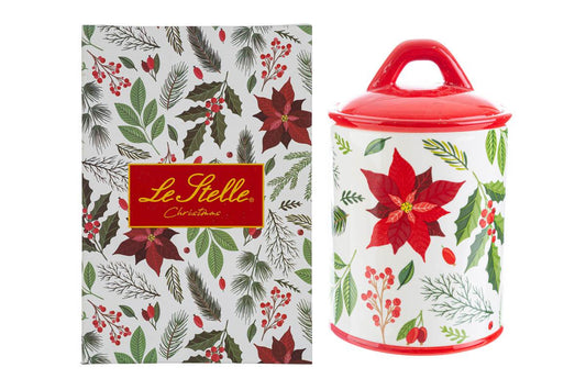 SCATOLA CERAMICA BIANCO NATALE 12X19 C/ASTUCCIO 36541