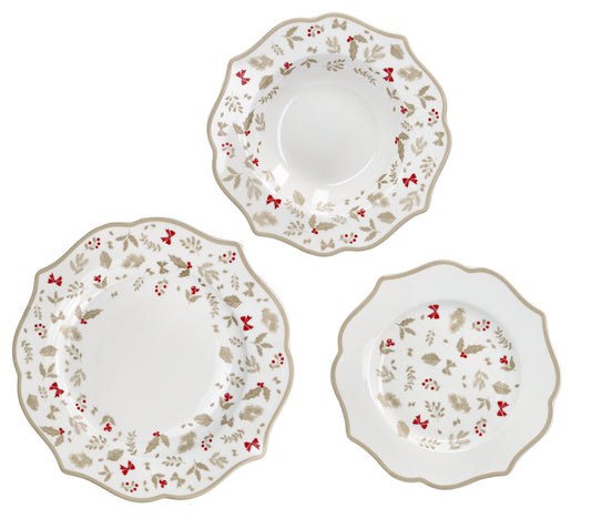 SERVIZIO PIATTI 18 PZ TRESHIC NEW BONE 80515
