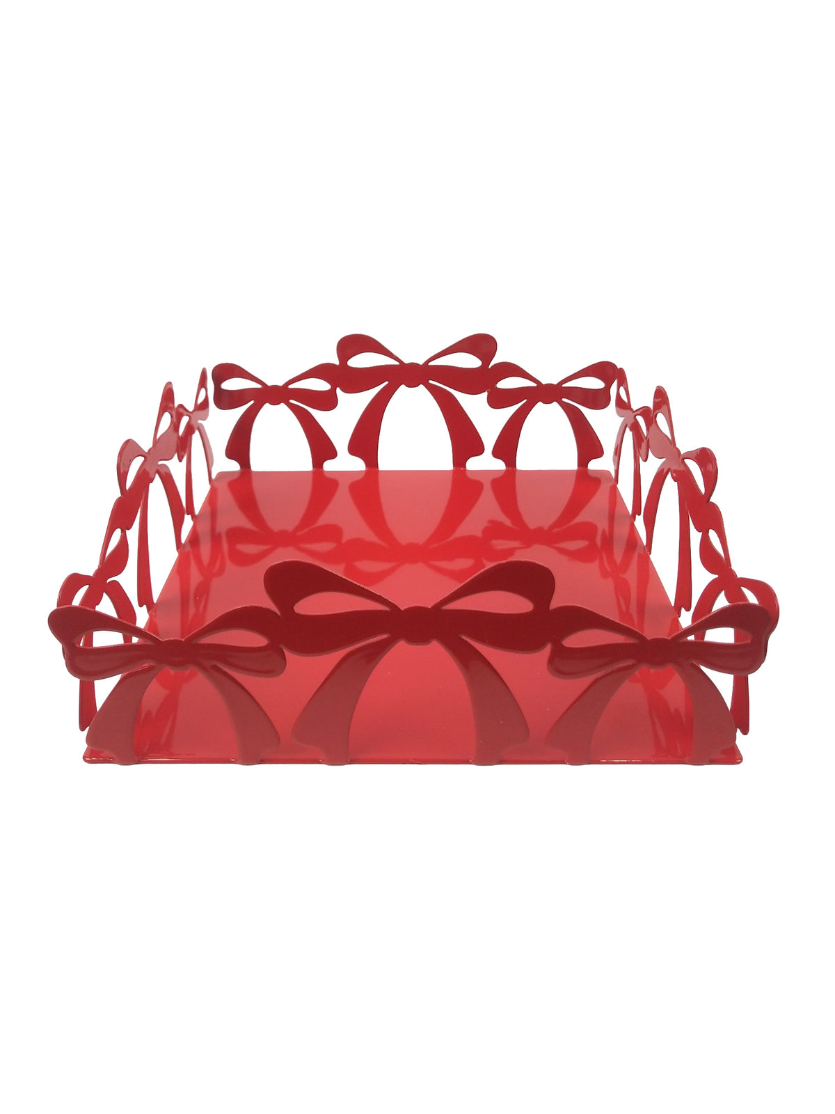 PORTATOVAGLIOLI FIOCCO ROSSO METAL 81179
