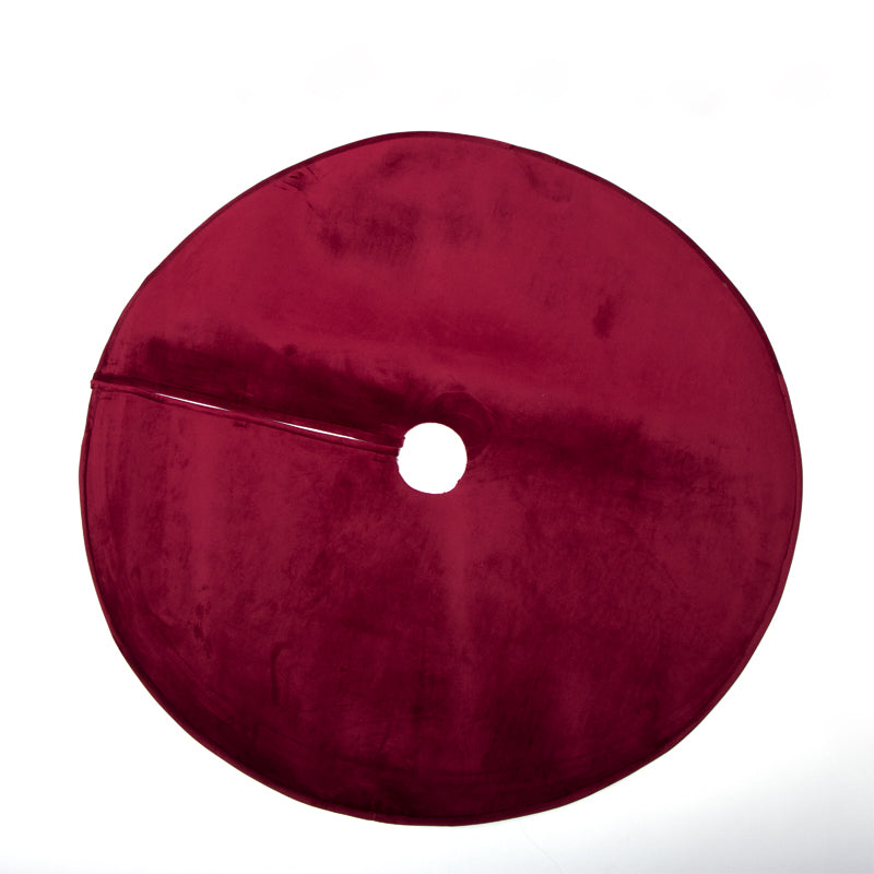 MANTELLO COPRIBASE VELLUTO BORDEAUX DIAM.120CM 10010056