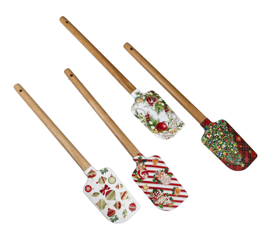 LECCAPENTOLA MERRY CHRISTMAS ASS. SILICONE/LEGNO 80286