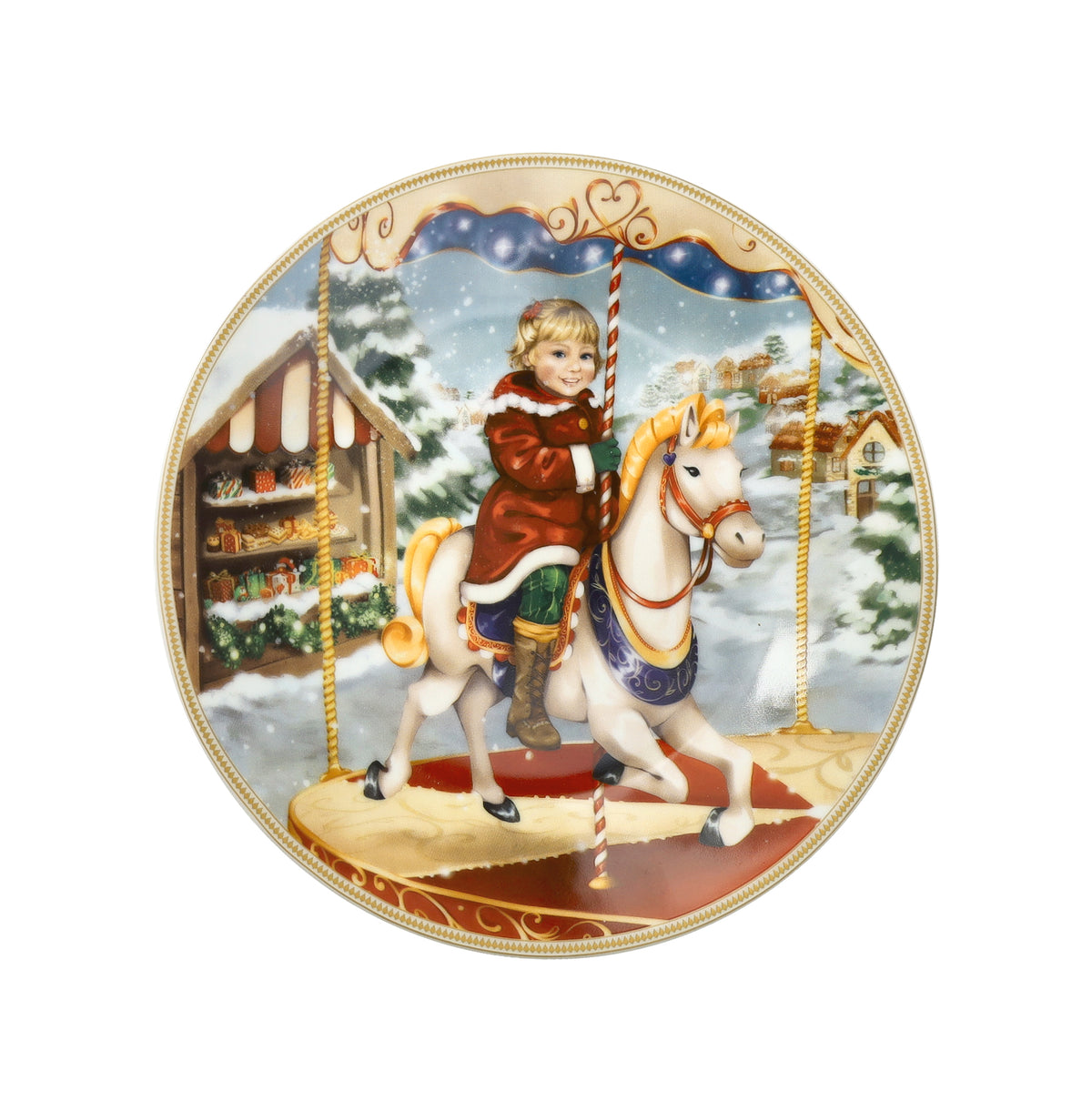 PIATTINO CUCCIOLI (BIMBA GIOSTRA) PORCELLANA 89838