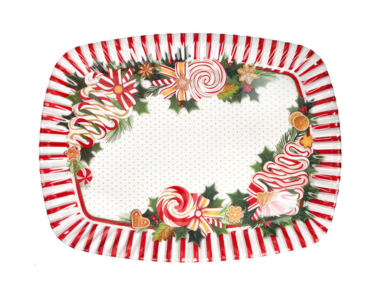 VASSOIO RETTANGOLARE LE CHICCHE MELAMINA 40X28 80442