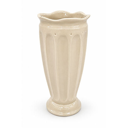 VASO BORDO ONDULATO TORTORA CERAMICA ST306523 CM-12X12X23