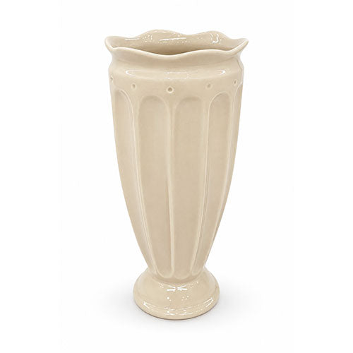 VASO BORDO ONDULATO TORTORA CERAMICA ST306524 CM-13X13X29