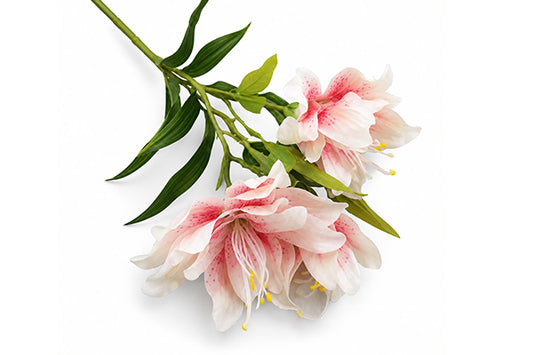 LILIUM ROSA CHIARO CON TRE FIORI CM 70 ST26992