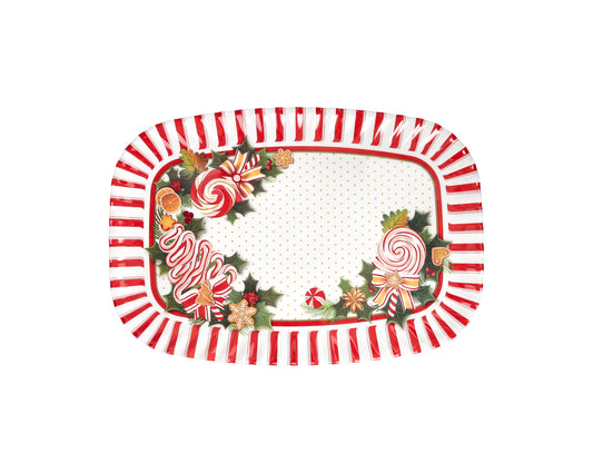 VASSOIO RETTANGOLARE LE CHICCHE MELAMINA 50X38 80443
