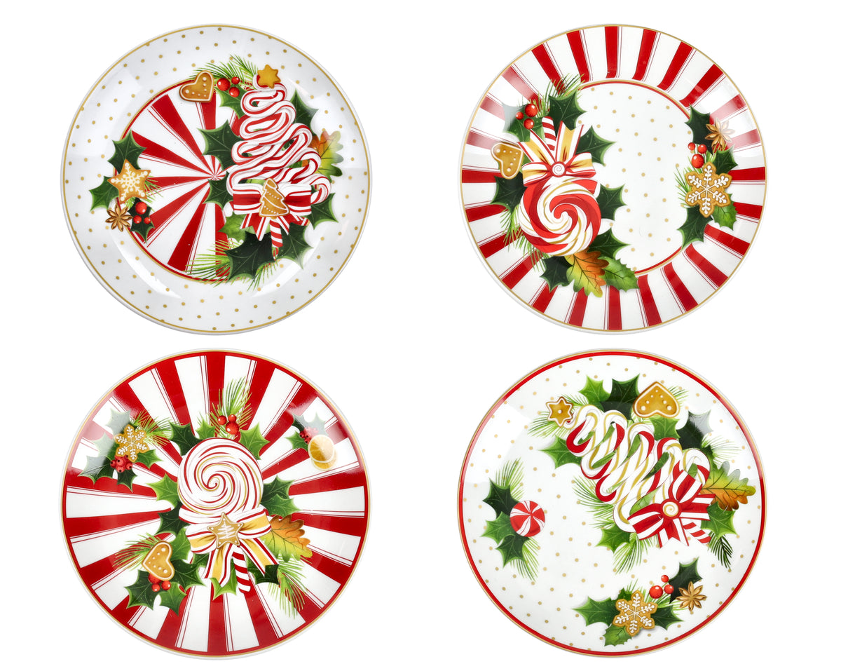 PIATTINO PANE&PASTRY LE CHICCHE PORCELLANA SET 4 PZ 80421
