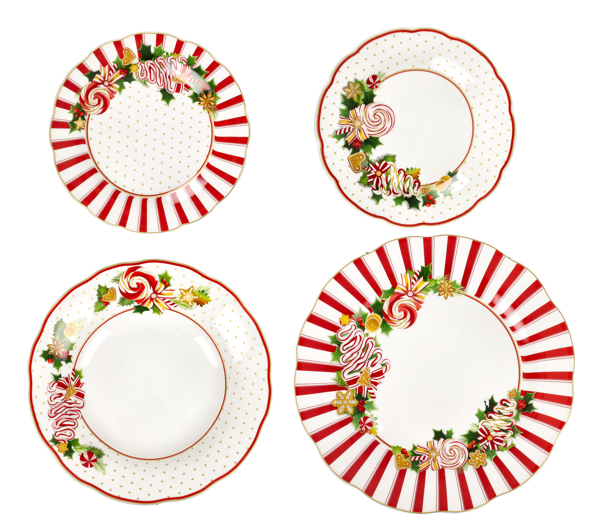 SERVIZIO PIATTI 18 PZ LE CHICCHE PORCELLANA 80420