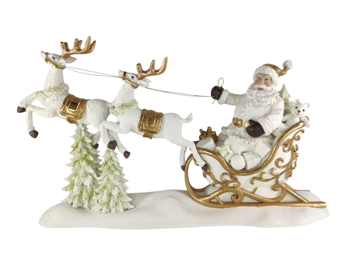 SLITTA BABBO NATALE BIANCA 60X31