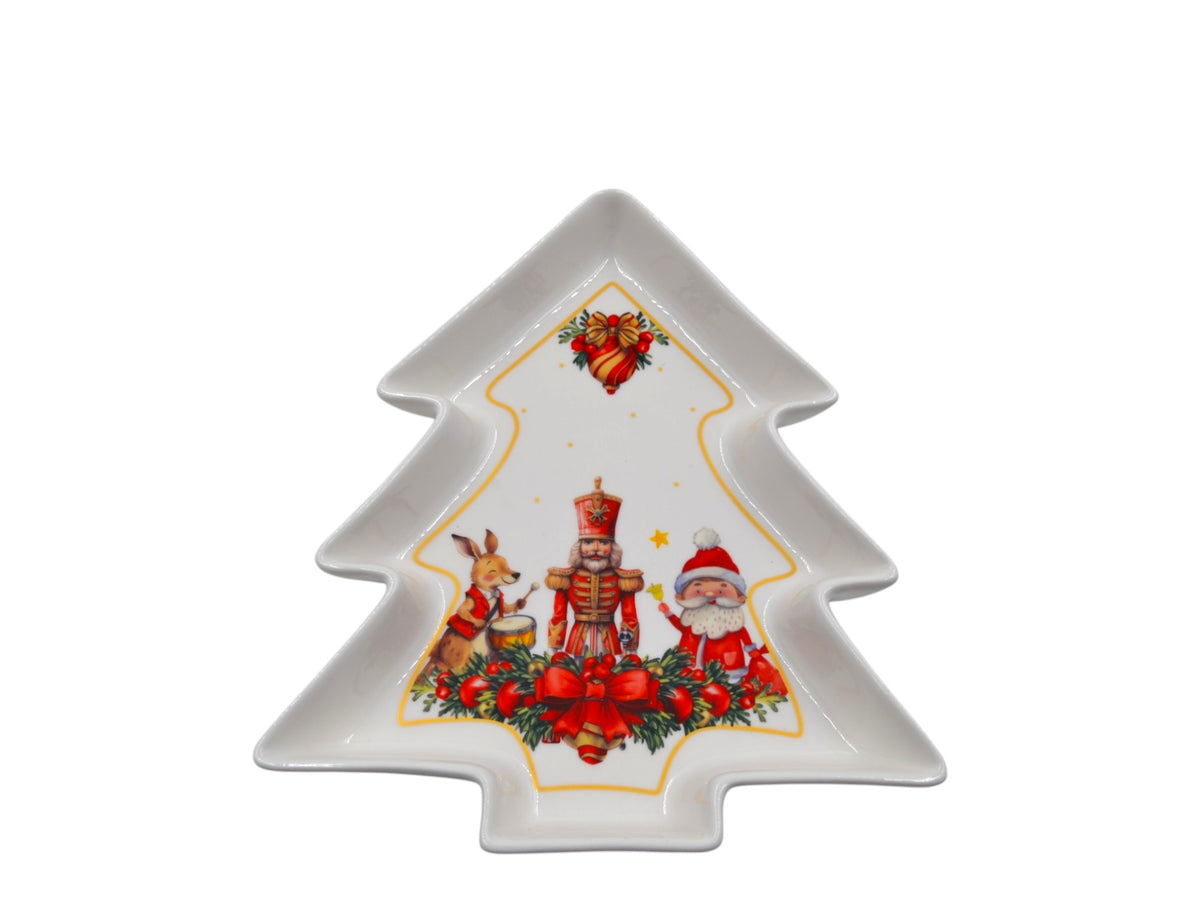 PIATTO ALBERO PORCELLANA CM.24