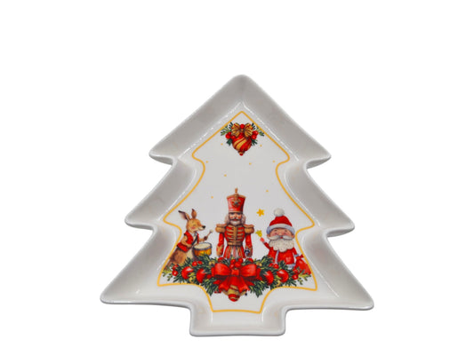 PIATTO ALBERO PORCELLANA CM.24