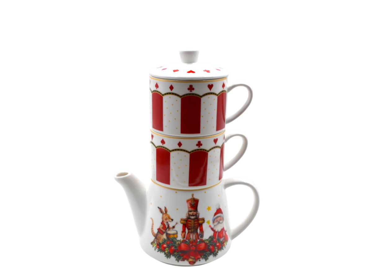 TEIERA 3PZ PORCELLANA CM.30