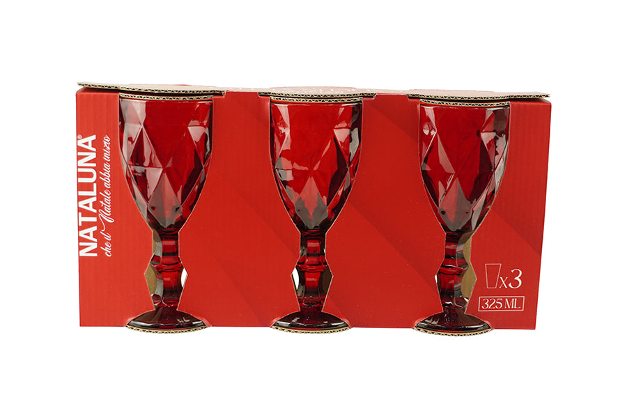 SET 3 CALICI H.17 325ML M,573 ROSSO 2709149