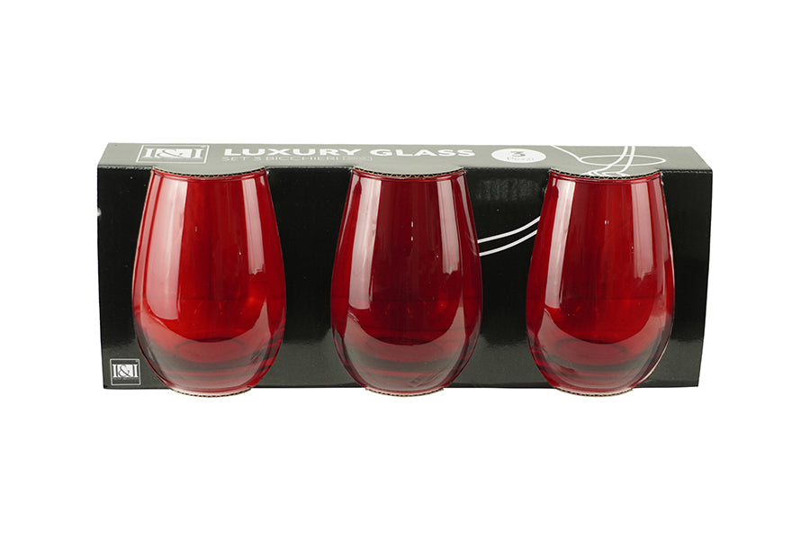 SET 3 BICCHIERI 350ML M.0712 ROSSO 2709017