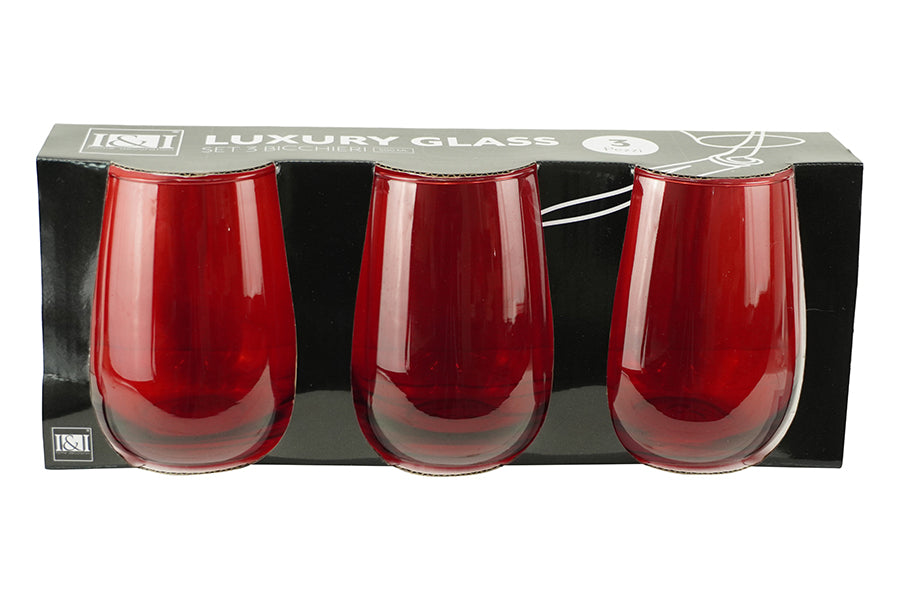 SET 3 BICCHIERI 500ML M.0616 ROSSO 2709018