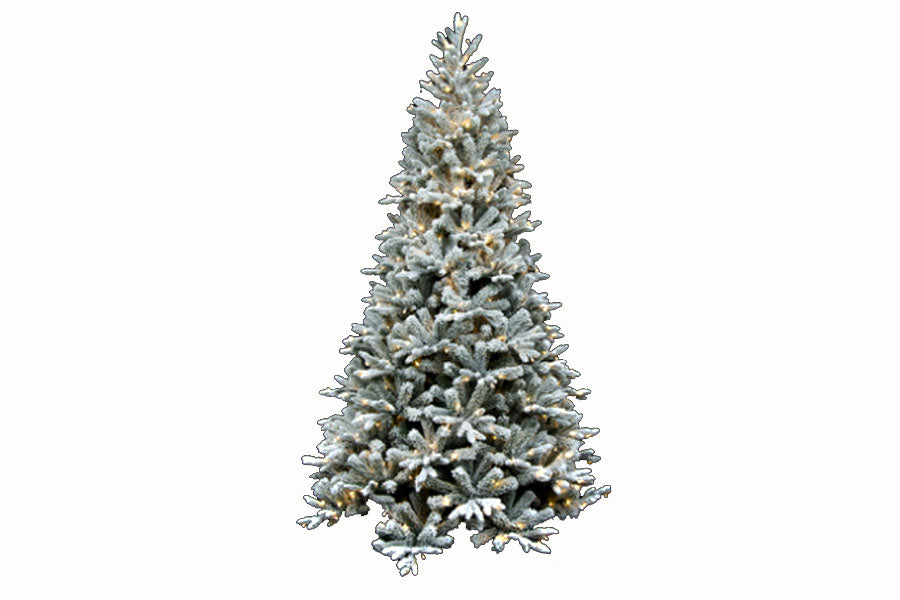 ALBERO PRAGA INNEVATO CM.210 1342T 500 LED BIANCO CALDO 6878025