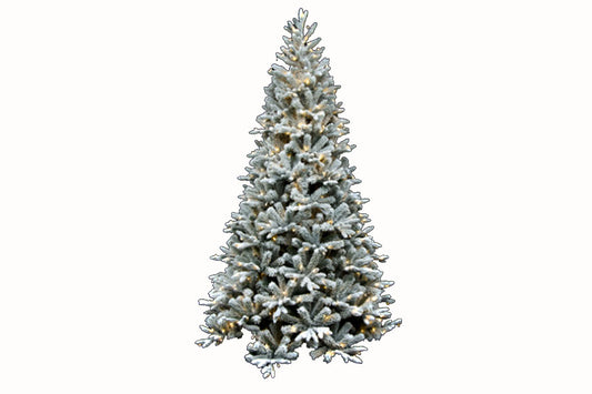 ALBERO PRAGA INNEVATO CM.210 1342T 500 LED BIANCO CALDO 6878025