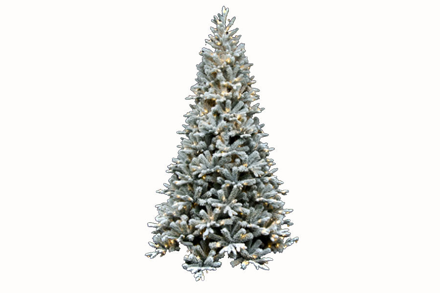 ALBERO PRAGA INNEVATO CM.240 2114T 700 LED BIANCO CALDO 6878027