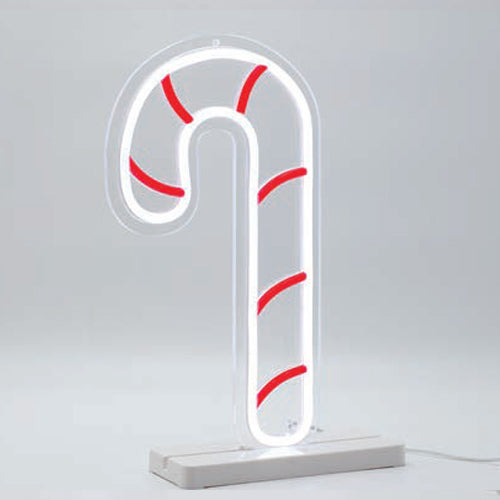 BASTONCINO DI ZUCCHERO CON BASE LED ROSSO E BIANCO 33X18 IP44  600-23118