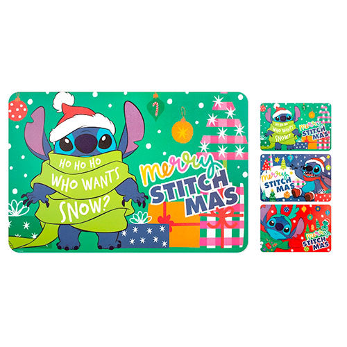 TOVAGLIETTA STITCH XMAS COLORI  ASSORTITI 45X30 IN PP 8762600