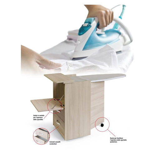 MOBILE DA STIRO CON CASSETTI OLMO #cat