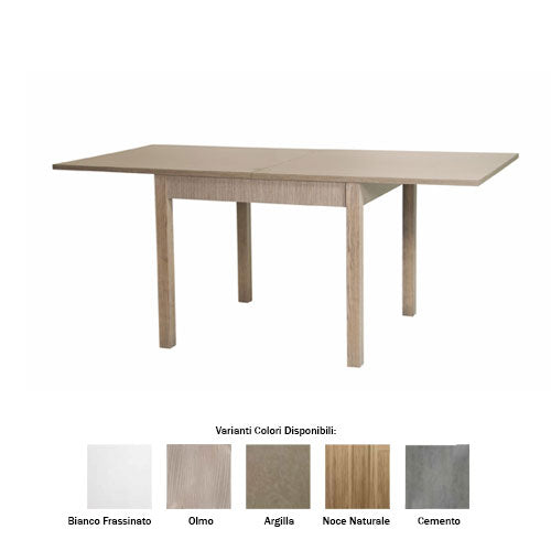 TAVOLO FIRENZE L 90 X P 90 APERTURA A LIBRO OLMO LIN #cat