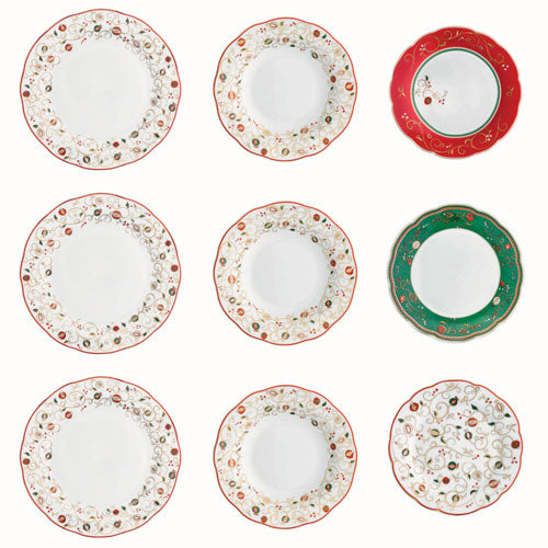 SERVIZIO PIATTI 18 PZ "TEMPO DI FESTA" 53270 BRANDANI