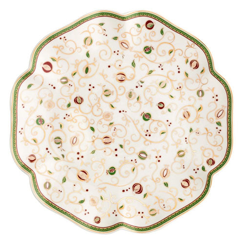 PIATTO PORTATA "TEMPO DI FESTA" ORO 53285 BRANDANI