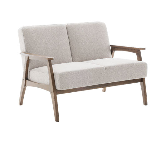 DIVANO 2 POSTI FISSO "OXFORD" ECRU #cat