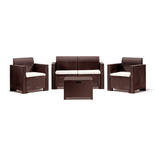 SET GIARDINO "NEBRASKA" 4 POSTI MARRONE #cat