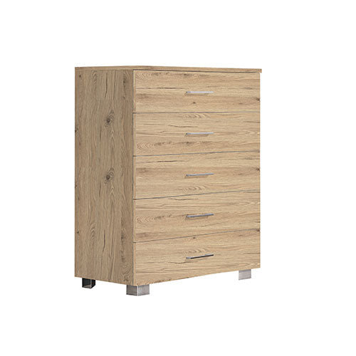 SETTIMINO 5 CASSETTI 80 CM QUERCIA NATURALE SET80QUNA SAV #cat