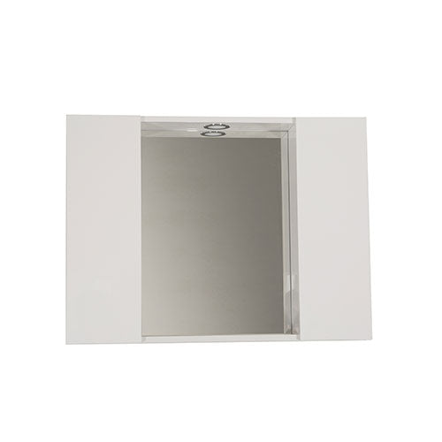 SPECCHIO BAGNO 2 ANTE BIANCO LUCIDO 372SRL SAV #cat