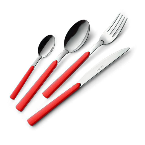 SERVIZIO POSATE 24 PZ ROSSO "COLORANDO FAST" EME