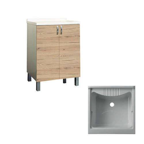 LAVATOIO 60 X 50 CM QUERCIA NATURALE 206BIQN SAV #cat
