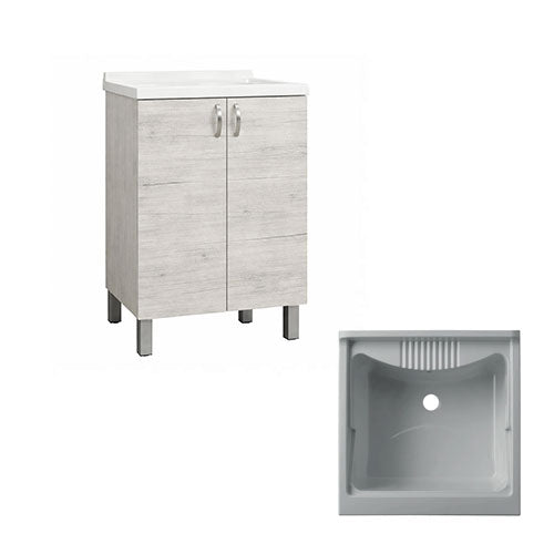 LAVATOIO 60 X 50 CM QUERCIA BIANCA 206BIQB  SAV #cat