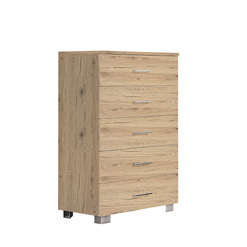 SETTIMINO 5 CASSETTI 60 CM QUERCIA NATURALE SET60QUNA SAV #cat