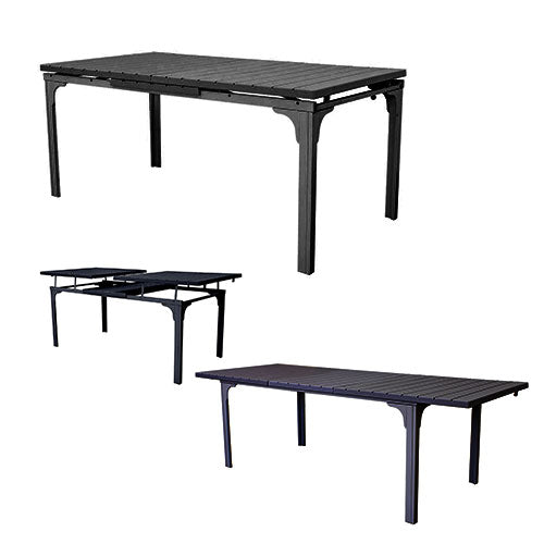 TAVOLO "OREGON PLUS" 180-240 X 80 CM ANTRACITE #cat