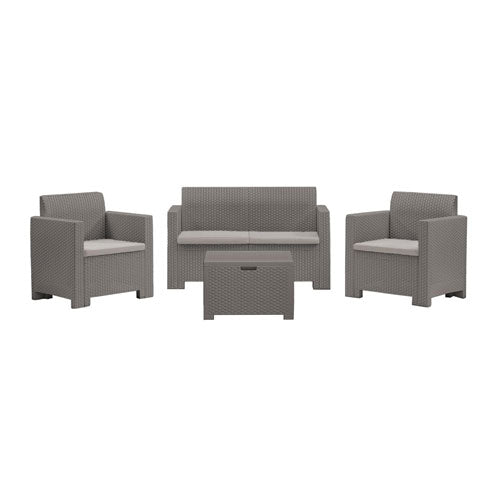SET GIARDINO "NEBRASKA" 4 POSTI TORTORA #cat