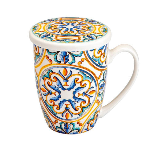 MUG "MEDICEA" ROSONE CON INFUSORE 53710 BRANDANI