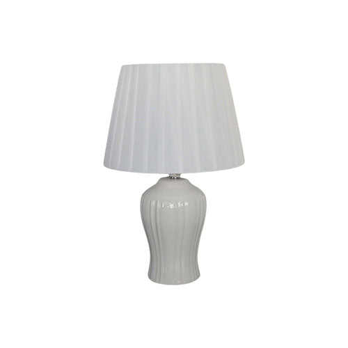 LAMPADA DA COMODINO 36,5 CM BIANCO ST30408 SIRO TIME