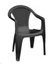 SEDIA RATTAN KORA ANTRACITE C/BRACCIOLI 189566 VIS