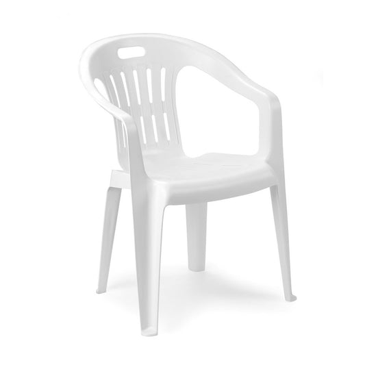 SEDIA RESINA MONOBLOCCO PIONA BIANCO 191480 #CAT