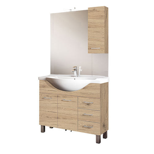 MOBILE BAGNO "GAIA"105 CM QUERCIA NATURALE QAIA1105QUNAGA SAV #cat