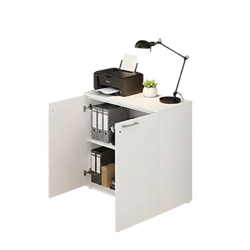 MODULO PER UFFICIO "87" CON 2 ANTE BIANCO FRASSINATO LIN #cat